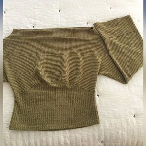 We The Free, Off the Shoulder Waffle Top, S